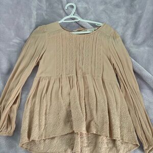 American eagle blouse top, light pink color, size medium